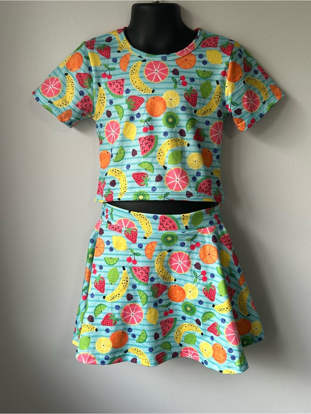 NEW Summer Fruits 2-Piece Skirt & Top Set